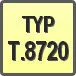 Piktogram - Typ: T.8720